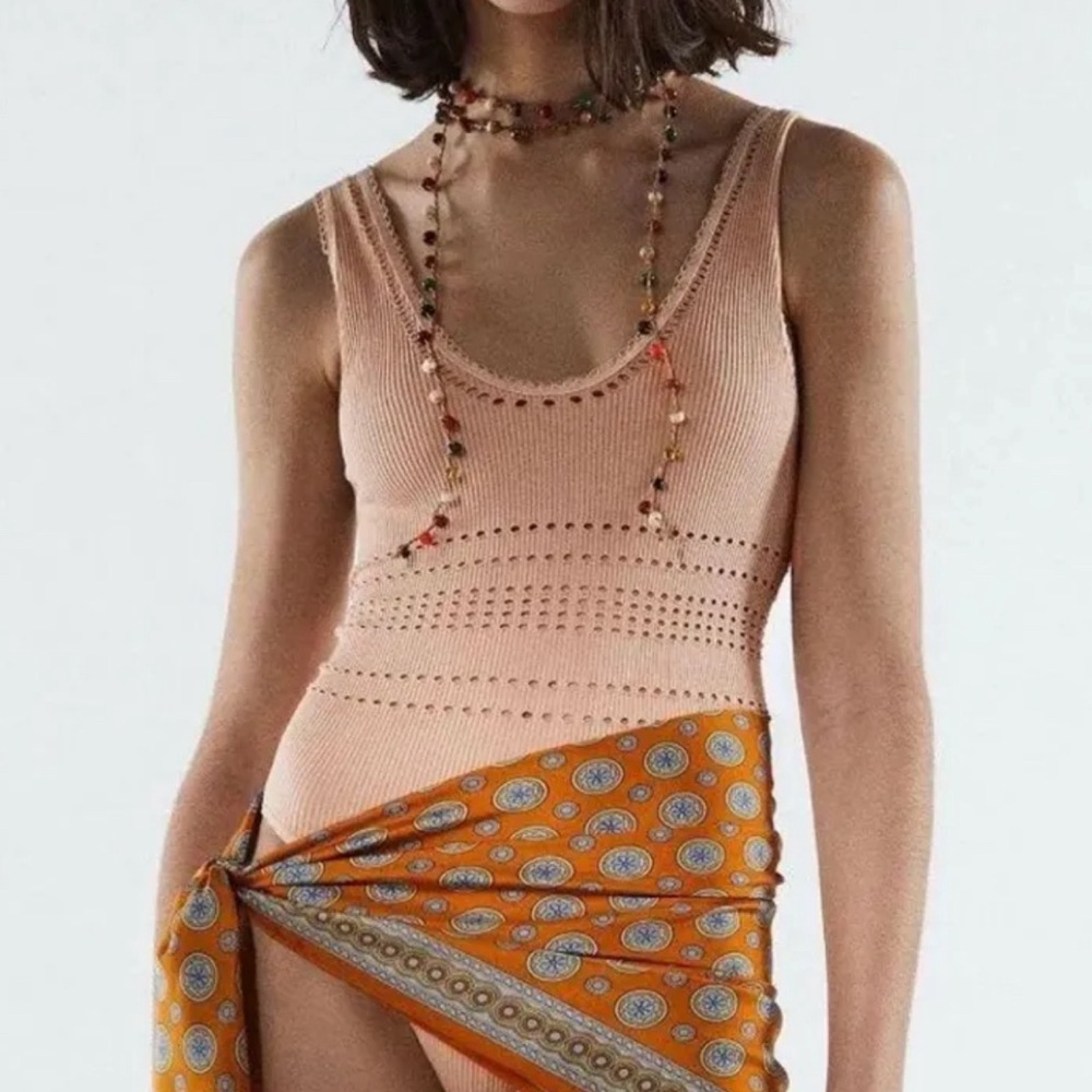 Tan Zara Bodysuit